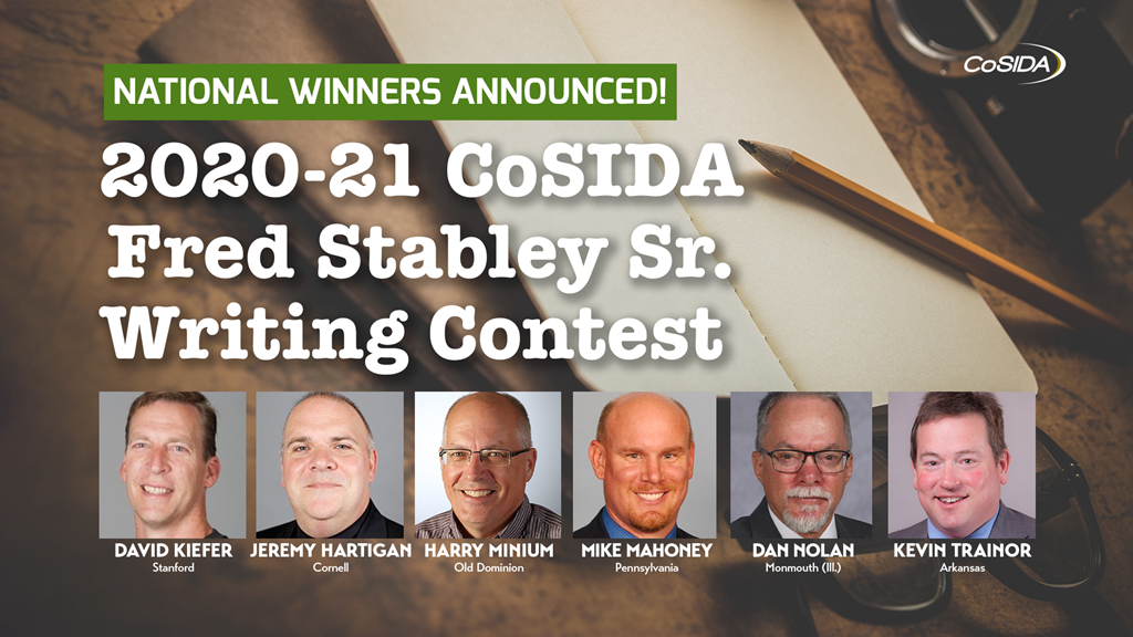 National Winners Announced for the 2020-21 CoSIDA Fred Stabley Sr. Writing Contest